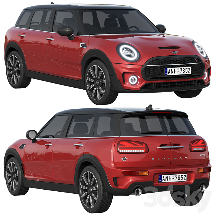 Mini Clubman 2022 3DS Max Model - thumbnail 1