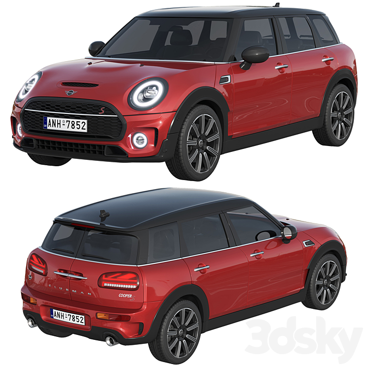 Mini Clubman 2022 3DS Max Model - thumbnail 2