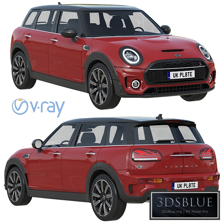 Mini Clubman 2022 3DS Max - thumbnail 3