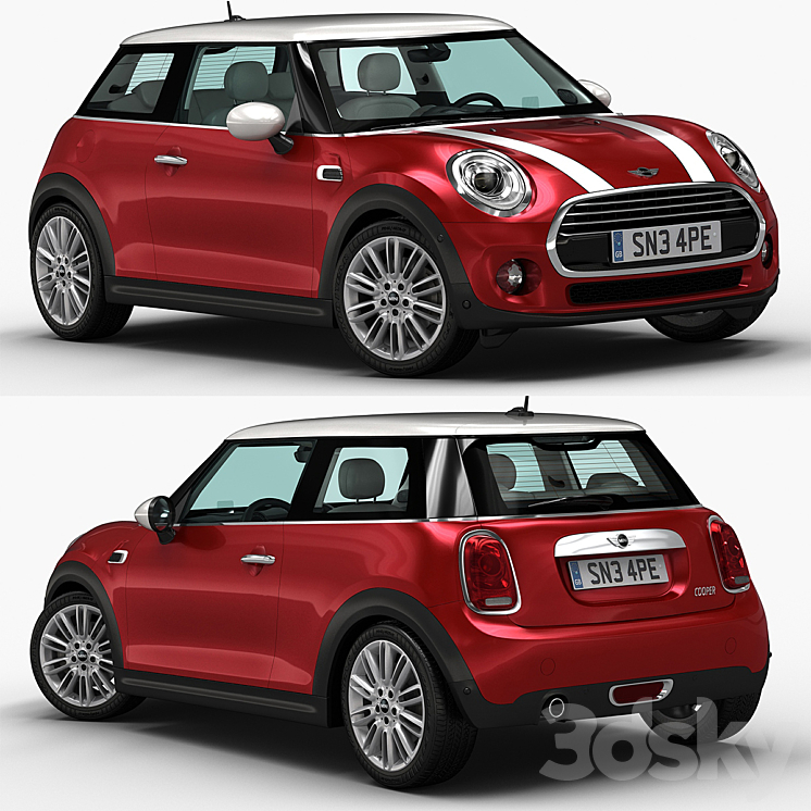 Mini cooper 3DS Max - thumbnail 1