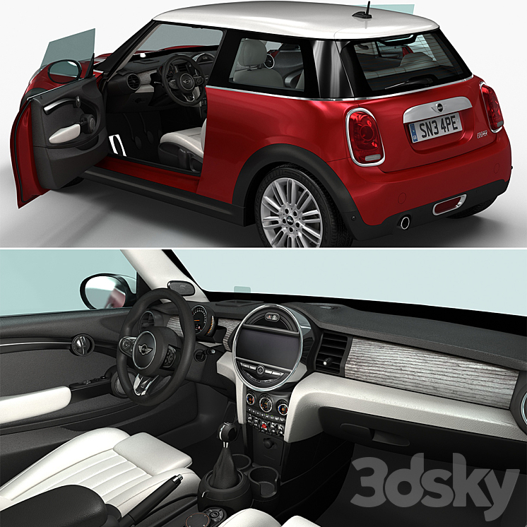 Mini cooper 3DS Max - thumbnail 2