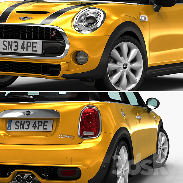 Mini Cooper S 3DSMax File - thumbnail 3