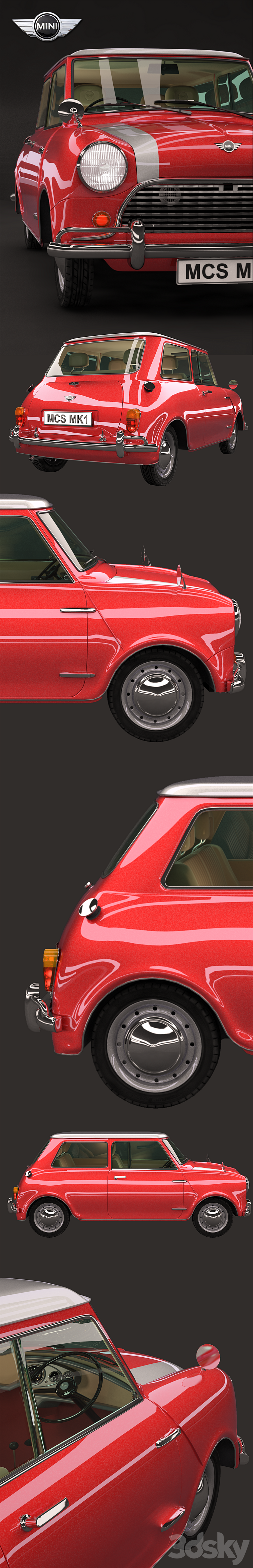 Mini Cooper S MK1 3DS Max - thumbnail 2