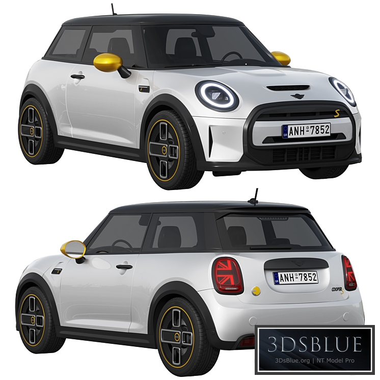 Mini Cooper SE Electric 2023 3DS Max - thumbnail 3