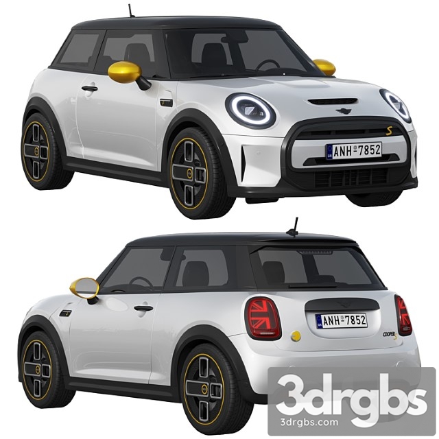 Mini Cooper SE Electric 2023 3dsmax Download - thumbnail 1