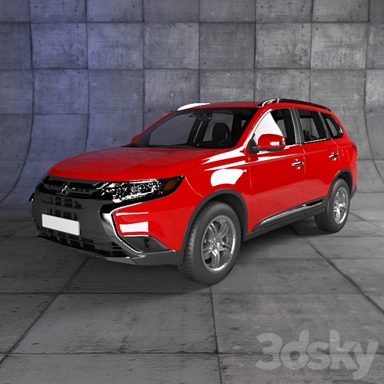 mitsubishi Outlander 3DS Max - thumbnail 1