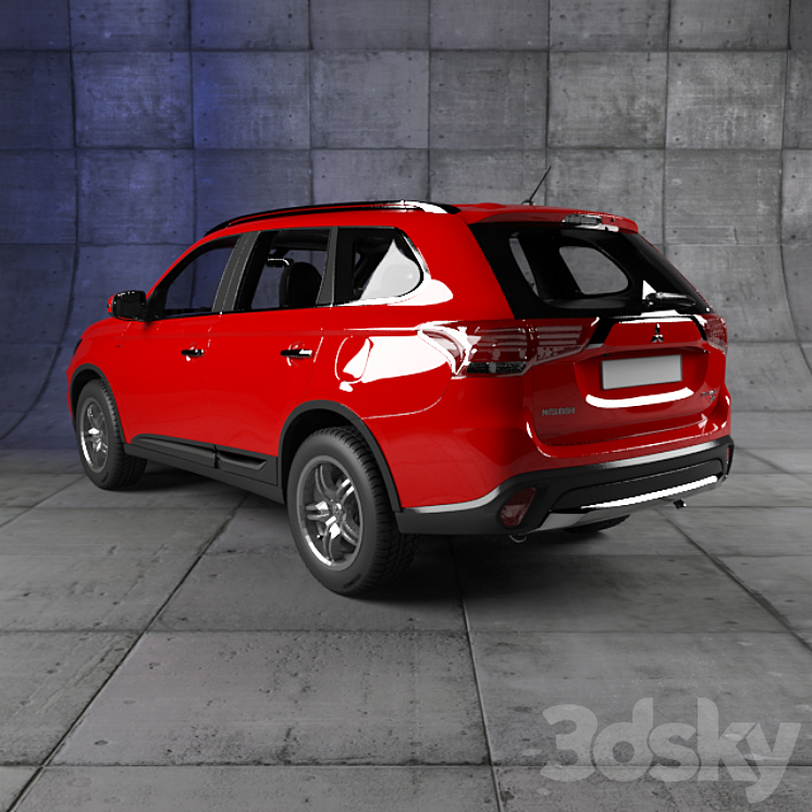 mitsubishi Outlander 3DS Max - thumbnail 2