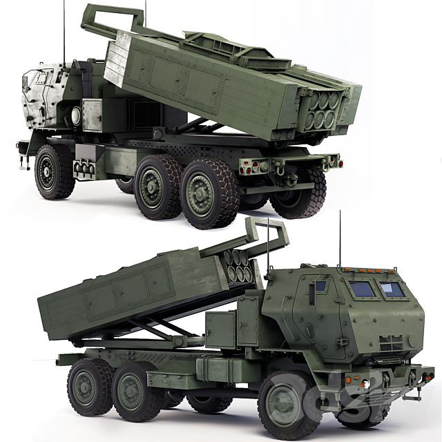 MLRS M142 HIMARS 2006 3DS Max Model - thumbnail 2