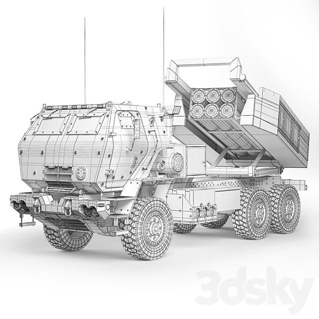 MLRS M142 HIMARS 2006 3DS Max Model - thumbnail 3