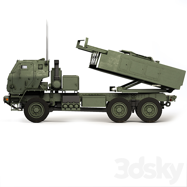 MLRS M142 HIMARS 2006 3DS Max Model - thumbnail 7