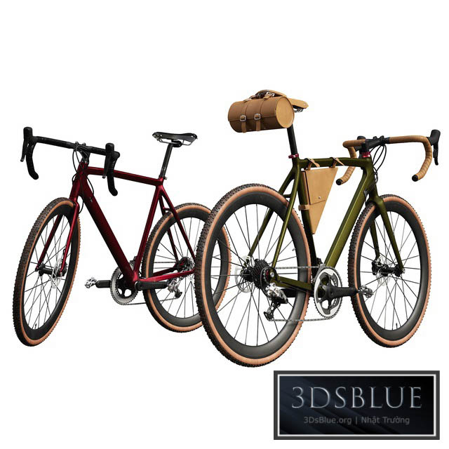 Modern bicycle in two shades 3DS Max - thumbnail 3