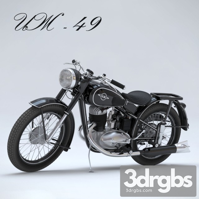 Moto Bike IZ 49 3dsmax Download - thumbnail 1