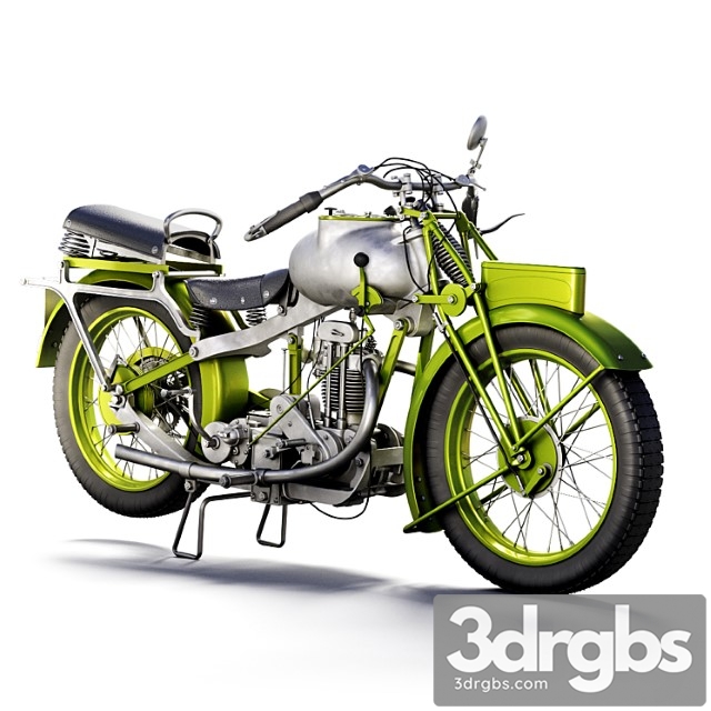 Motorcycle mgc 350cc 1930 3dsmax Download - thumbnail 1