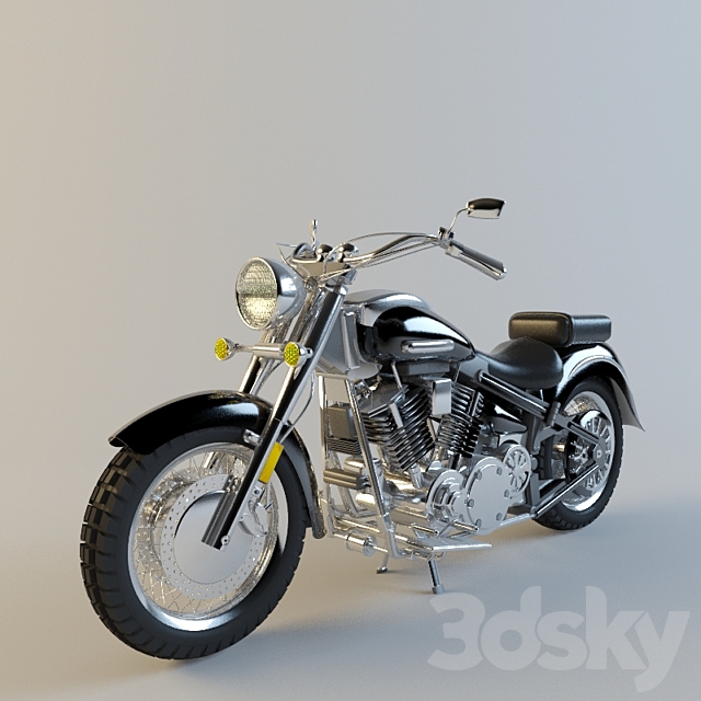 motorcycle yamaha 3DSMax File - thumbnail 1