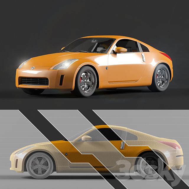 nissan 350z 3ds Max - thumbnail 1