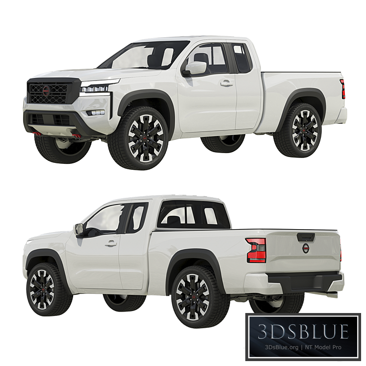 Nissan Frontier King Cab 2022 3DS Max - thumbnail 3