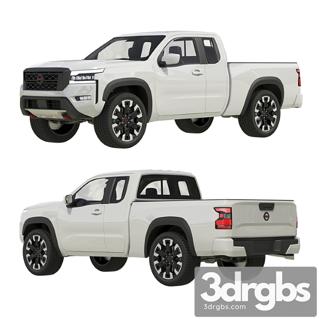 Nissan Frontier King Cab 2022 3dsmax Download - thumbnail 1