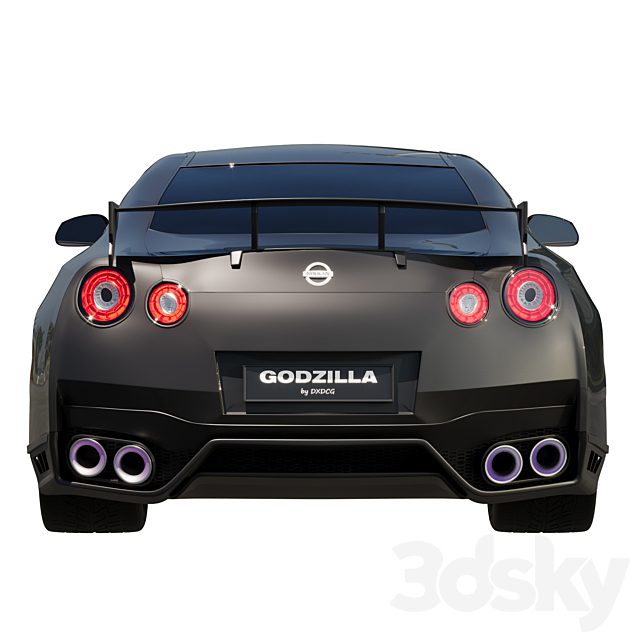 Nissan GTR R35 Godzilla 3ds Max - thumbnail 3