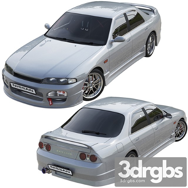 Nissan skyline hr33 3dsmax Download - thumbnail 1