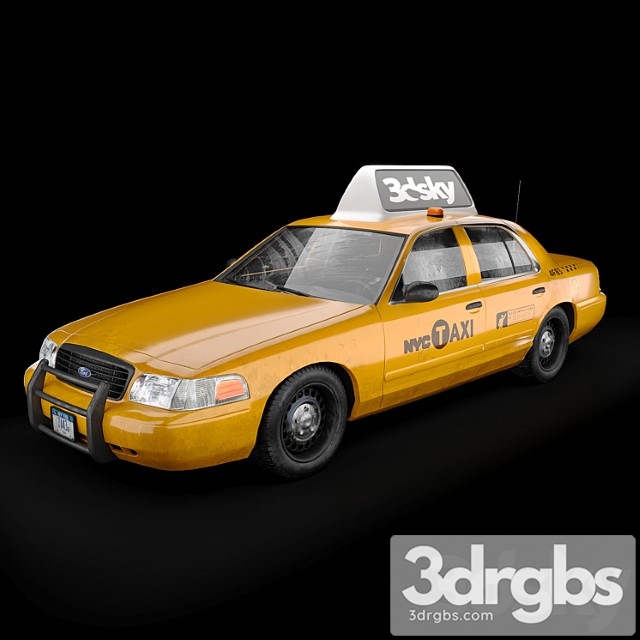 NY Taxi 3dsmax Download - thumbnail 1