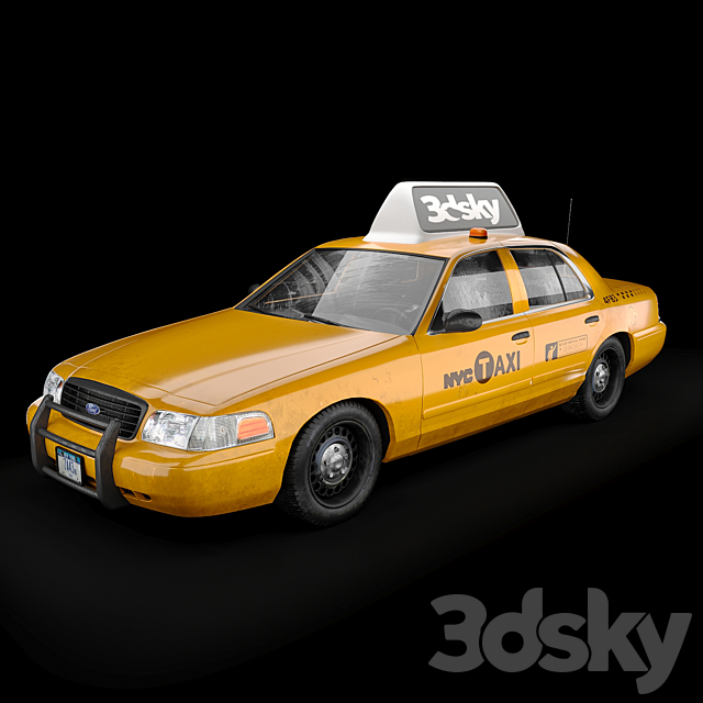 NY Taxi 3DSMax File - thumbnail 1