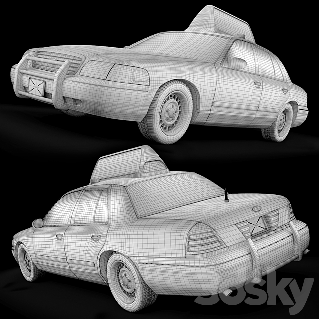 NY Taxi 3DSMax File - thumbnail 3