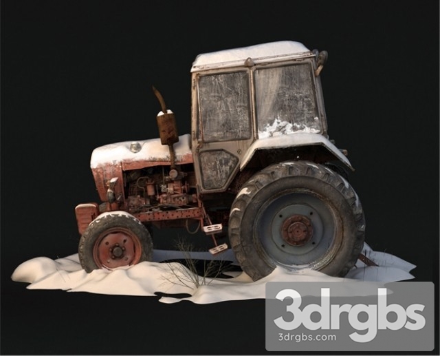 Old Tractor 3dsmax Download - thumbnail 1