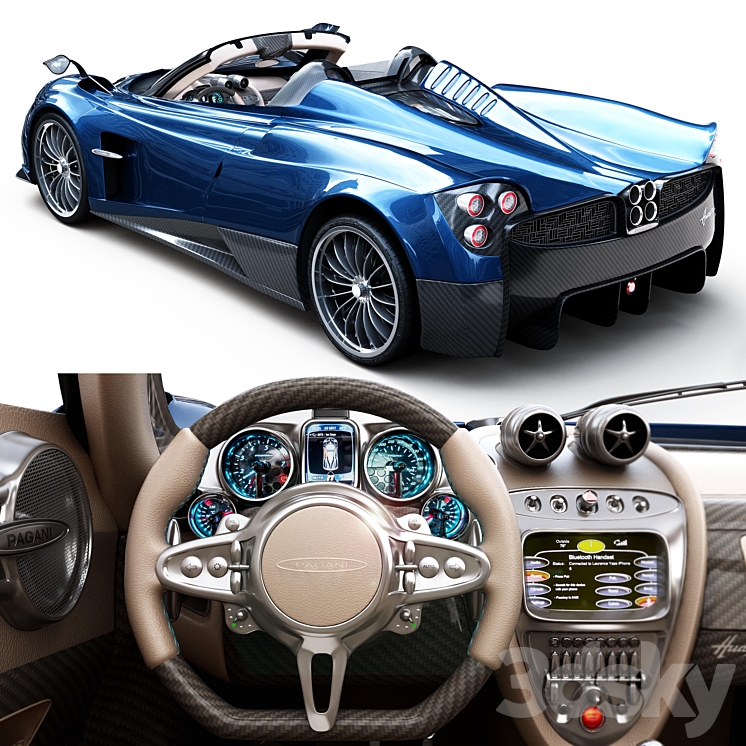 pagani_huayra 3DS Max Model - thumbnail 2