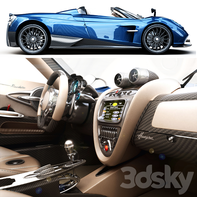 pagani_huayra 3DS Max Model - thumbnail 4