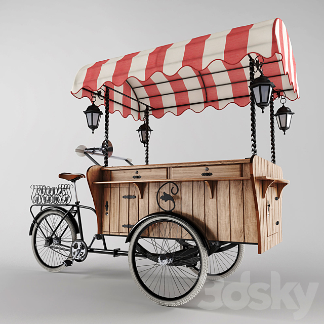 Pedicabs VELOPOINT MILANO 3DS Max Model - thumbnail 2