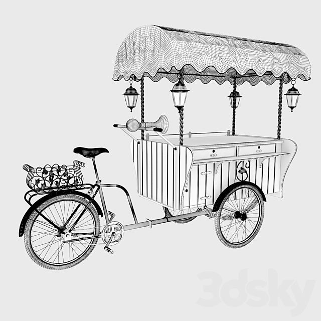 Pedicabs VELOPOINT MILANO 3DS Max Model - thumbnail 3