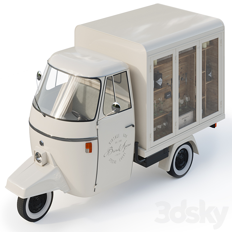 Piaggio P 501 3DS Max Model - thumbnail 2