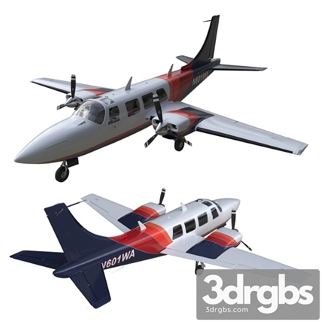 Piper aerostar 700 3dsmax Download - thumbnail 1