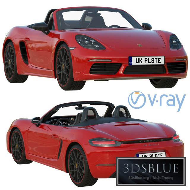 Porsche 718 Boxster S 3DS Max - thumbnail 3