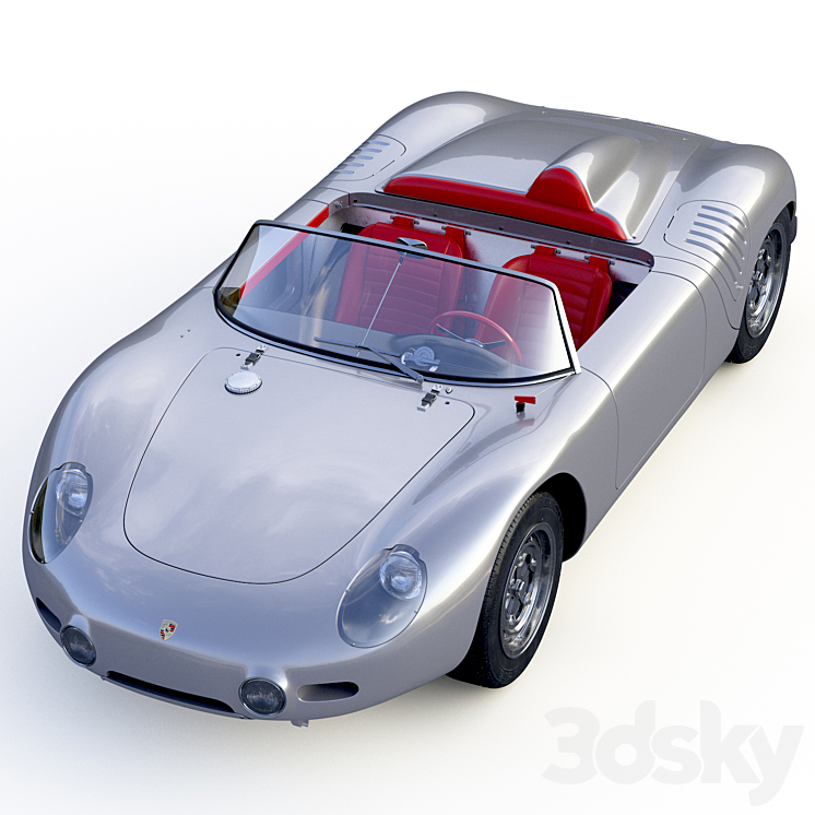 Porsche 718 Spyder RS 1960 3DS Max Model - thumbnail 2