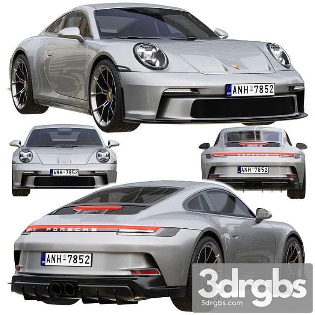 Porsche 911 Gt3 Touring 2022 3dsmax Download - thumbnail 1