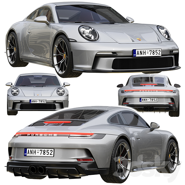 Porsche 911 GT3 Touring 2022 3DSMax File - thumbnail 1