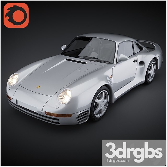 Porsche 959 3dsmax Download - thumbnail 1