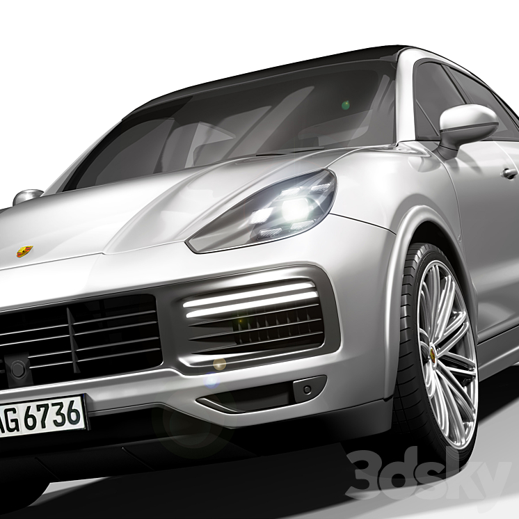 Porsche Cayenne 2022 3DS Max Model - thumbnail 2