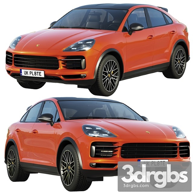 Porsche cayenne coupe turbo 2019 3dsmax Download - thumbnail 1