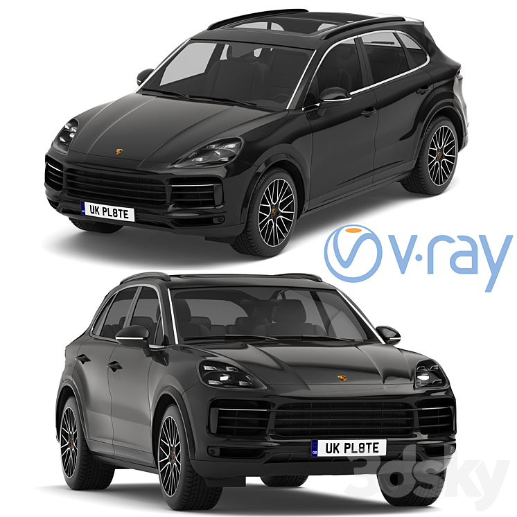 Porsche Cayenne S 2019 3DS Max - thumbnail 1