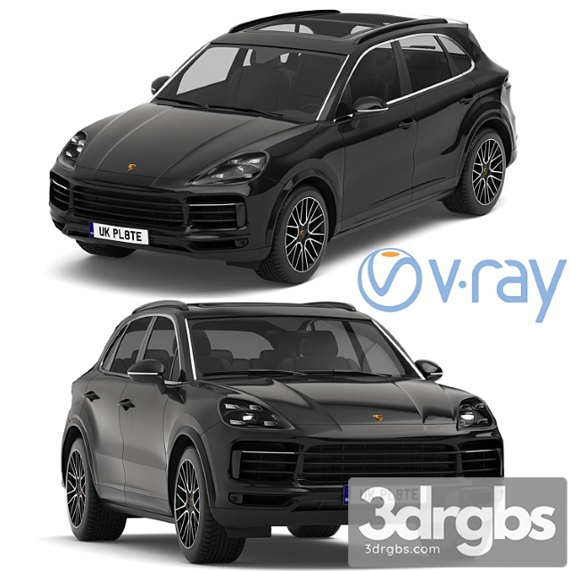 Porsche cayenne s 2019_1 3dsmax Download - thumbnail 1