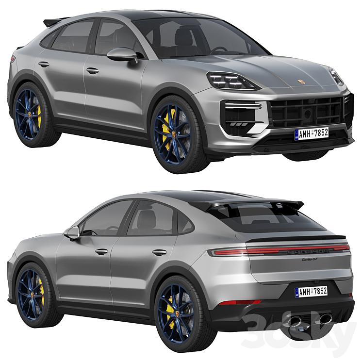 Porsche Cayenne Turbo GT 2024 3DS Max Model - thumbnail 1