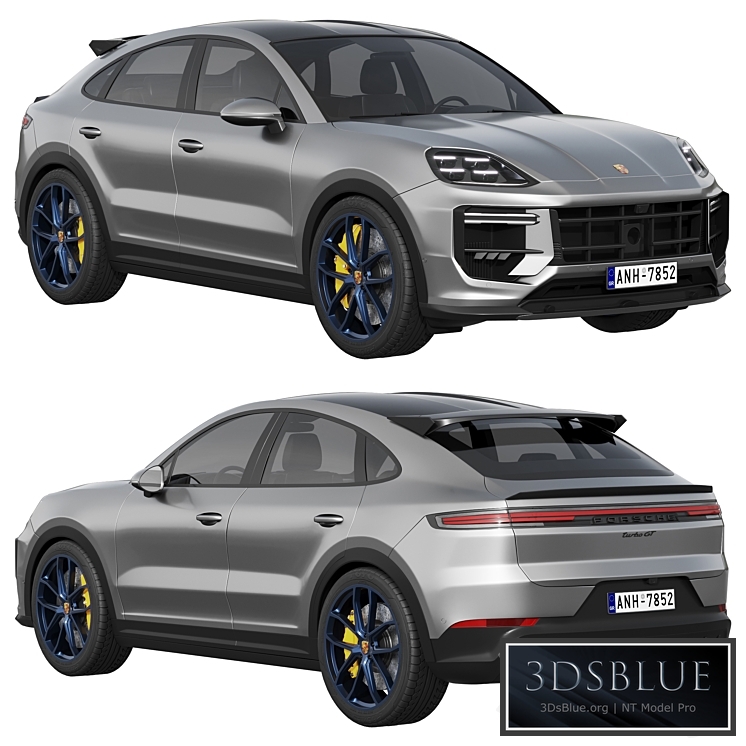 Porsche Cayenne Turbo GT 2024 3DS Max - thumbnail 3