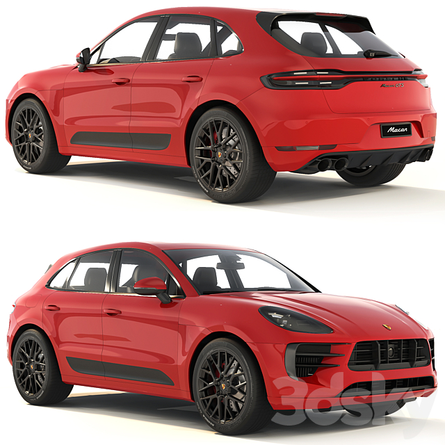 Porsche Macan GTS 2020 3dsMax Model - thumbnail 2