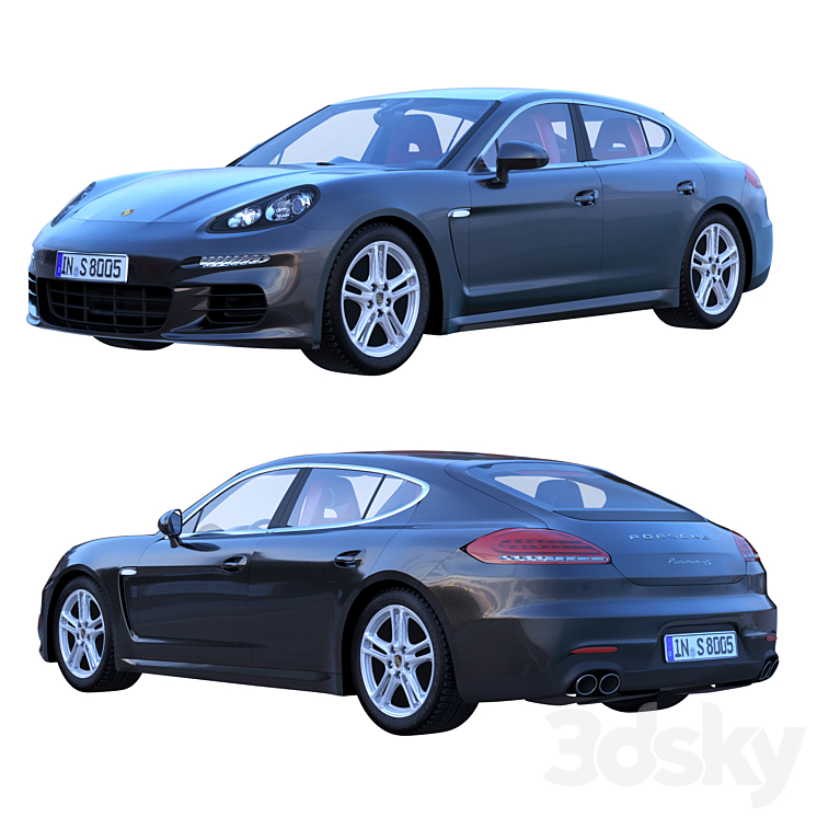 Porsche Panamera 4S 3DS Max - thumbnail 1