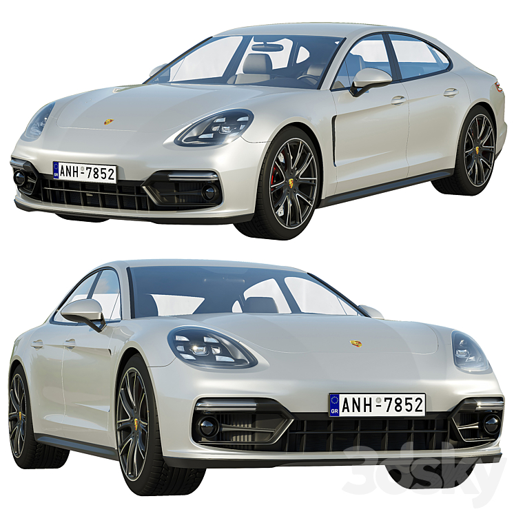 Porsche Panamera GTS 2019 3DS Max - thumbnail 1