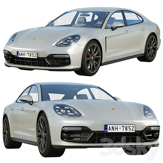 Porsche Panamera GTS 2019 3DSMax File - thumbnail 1