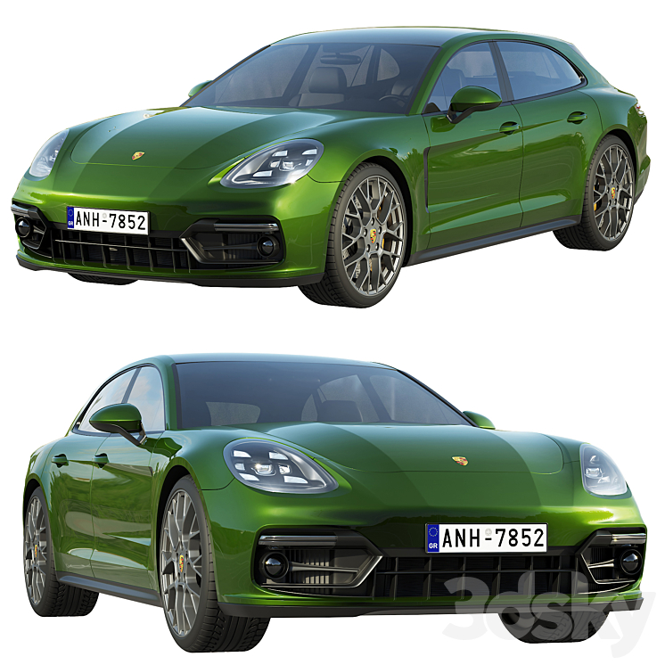 Porsche Panamera GTS Sport Turismo 2019 3DS Max - thumbnail 1