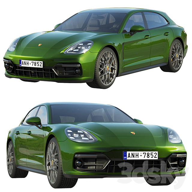 Porsche Panamera GTS Sport Turismo 2019 3DSMax File - thumbnail 1